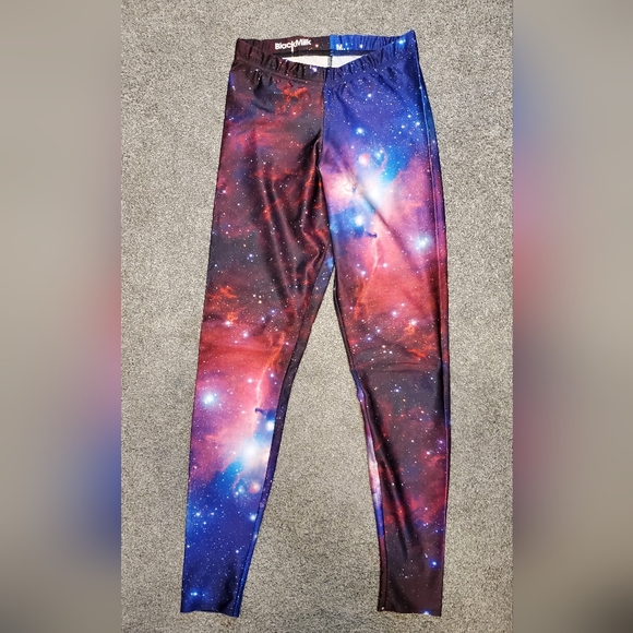 Blackmilk leggings, purple galaxy, size medium - Picture 1 of 4